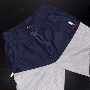 Navy and Gray Sweatpants